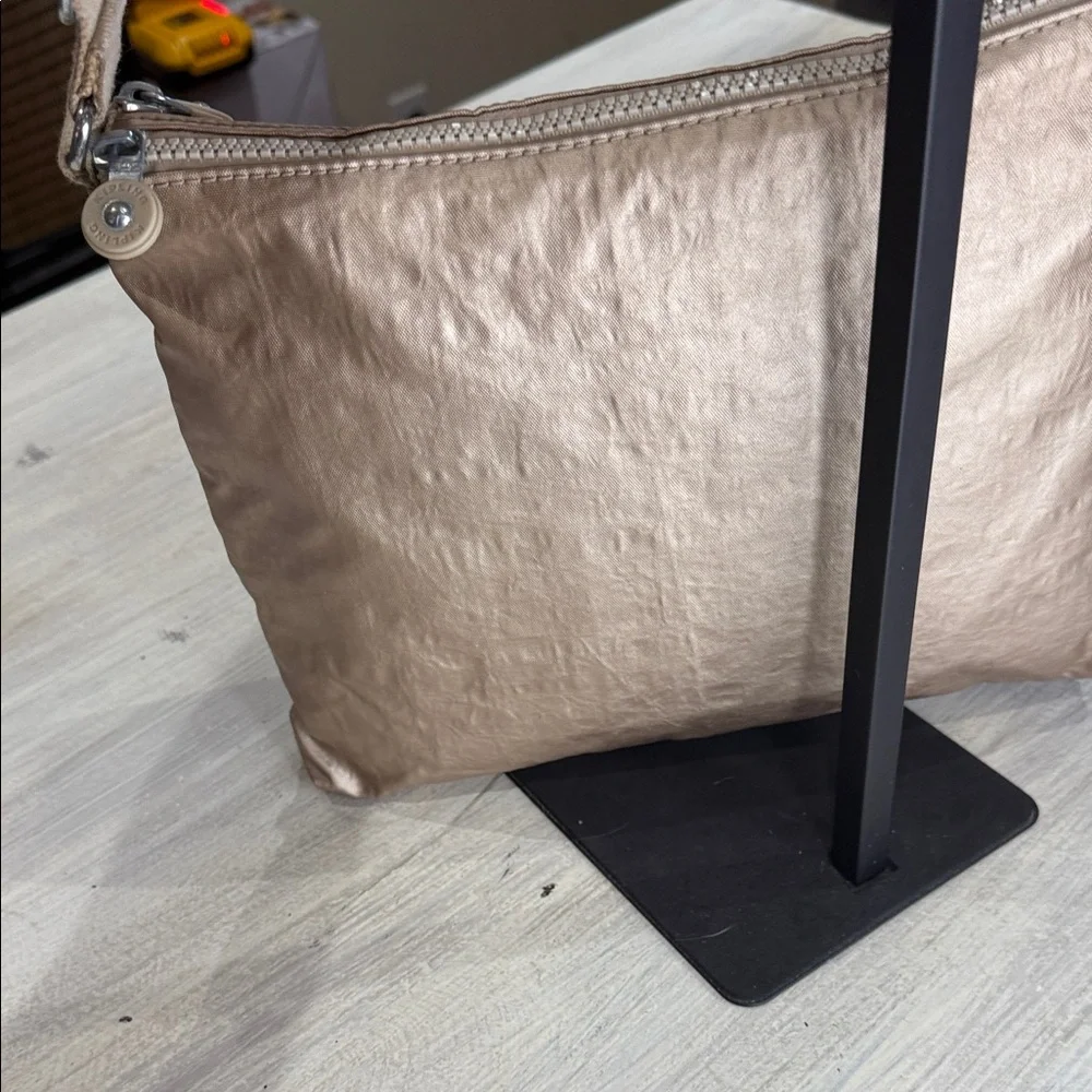 Kipling Metallic Tan Crossbody Bag